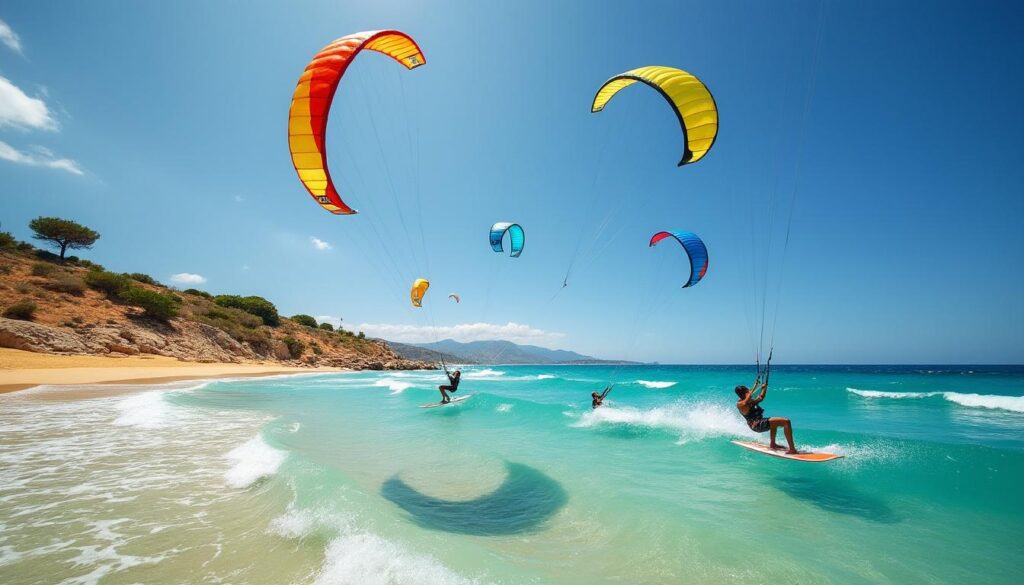 scopri il kitesurf allo stagnone di marsala, il paradiso siciliano per gli appassionati degli sport acquatici, con acque cristalline e condizioni ideali tutto l'anno.